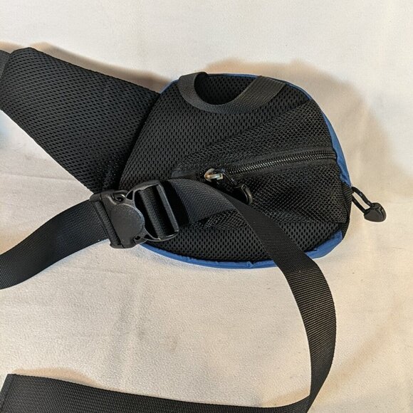 MEC Mountain Equipment Co-op Fanny Waist Belt Bag Black Blue Running Hiking - Picture 7 of 9